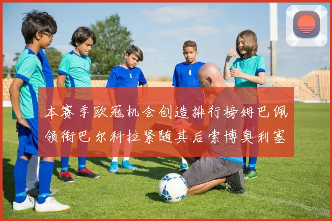 本赛季欧冠机会创造排行榜姆巴佩领衔巴尔科拉紧随其后索博奥利塞表现出色